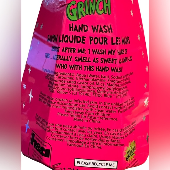 Grinch Cindy-Lou NWT Christmas Bath Body Bubble Bath Fizzer Hand Wash Head Band - Picture 5 of 10